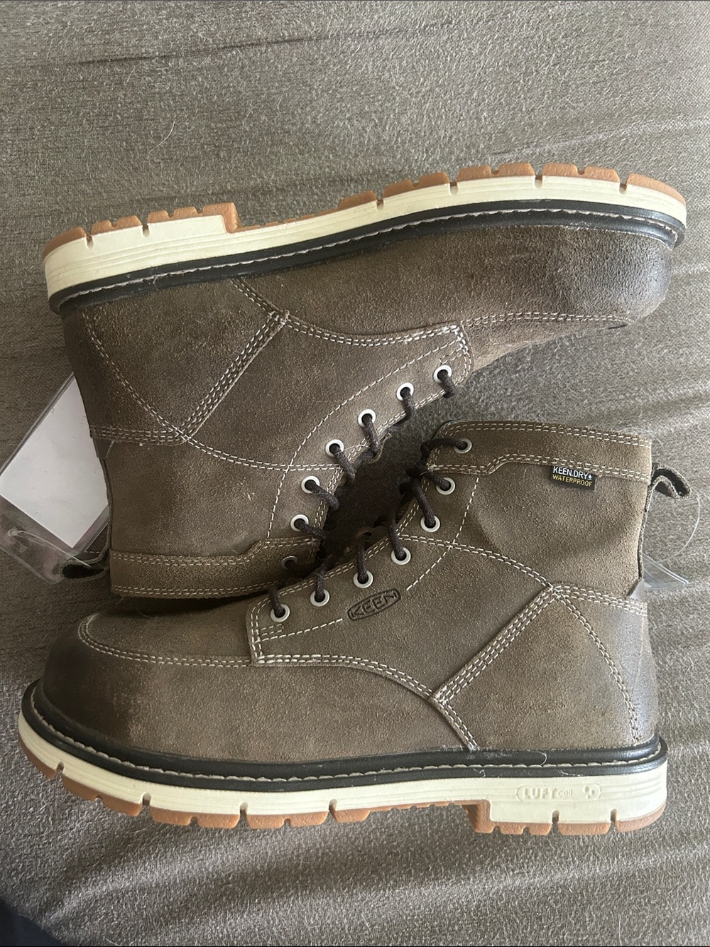 KEEN Brown Lace-Up Women's Suede Boots